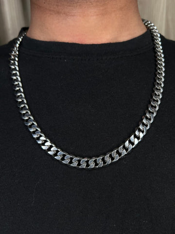 Stainless Steel Mesh Chain Necklace – Versatile & Chic Hip-Hop Style