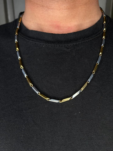 Stainless Steel Mesh Chain Necklace – Chic Hip-Hop & Minimalist Style