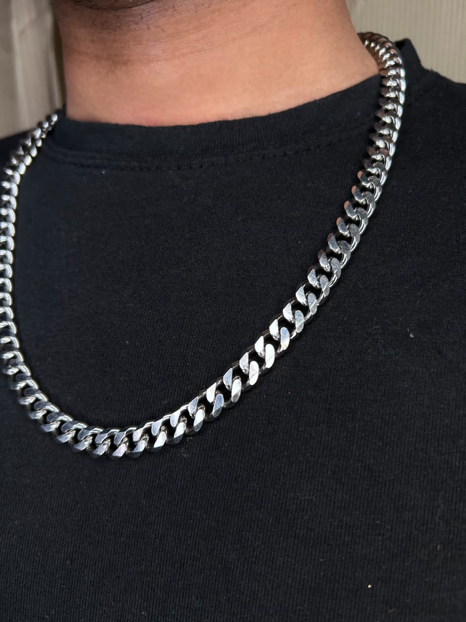 Stainless Steel Mesh Chain Necklace – Versatile & Chic Hip-Hop Style