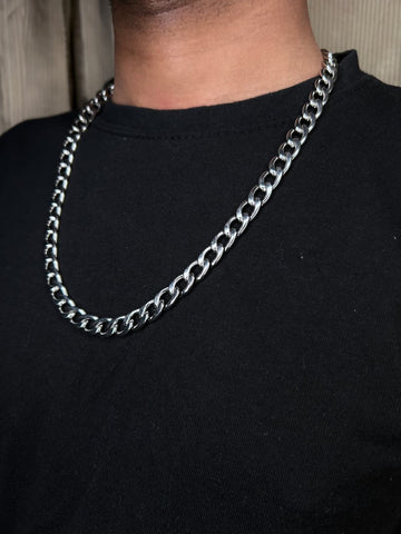 Stainless Steel Mesh Chain Necklace – Versatile & Chic Hip-Hop Style