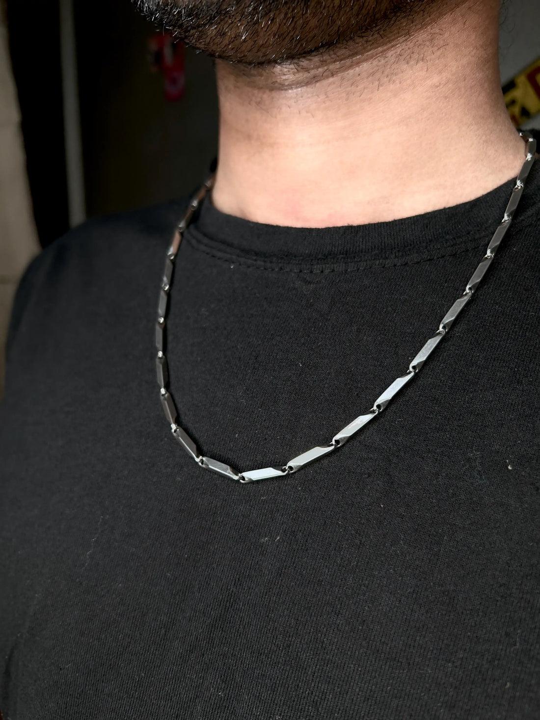Stainless Steel Mesh Chain Necklace – Chic Hip-Hop & Minimalist Style