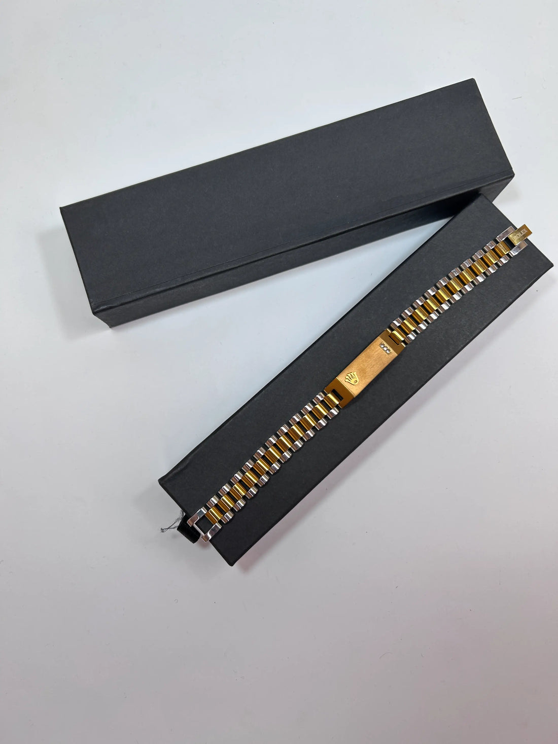 Luxury Rolex-Style Stainless Steel Bracelet