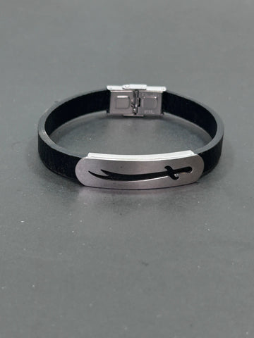 Zulfiqar Leather Bracelet – Islamic Stylish Men’s Bracelet